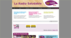 Desktop Screenshot of laradiosaludable.com