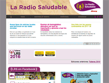 Tablet Screenshot of laradiosaludable.com